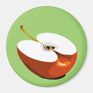 Apple slice magnet magneet