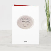 Apple Slice Pentacle Yule Red Pset Feestdagen Kaart (Achterkant)