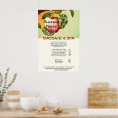 Apple Spa Massage Beauty Salon Poster (Keuken)