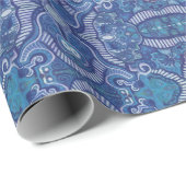 Apple Stripe Bohemian Boho Arabesque Pattern Green Cadeaupapier (Rol Hoek)