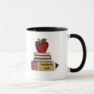 Apple Teachers Rock Tshirts and Gifts Mok