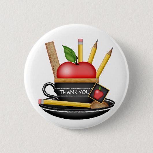 Apple Teacup Custom Button (Voorkant)