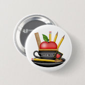 Apple Teacup Custom Button (Voorkant /achterkant)