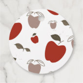 Apple thema verjaardag dank u bedankjes labels (Achterkant)