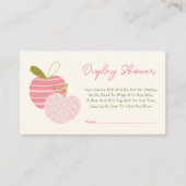 Apple Theme Herfst Baby Display Shower Enclosure Informatiekaartje (Voorkant)