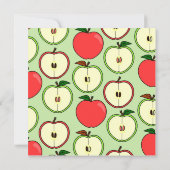 Apple ThMED Baby shower Invitation Kaart (Achterkant)