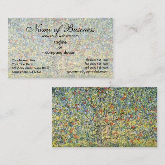 Apple Tree (1912) van Gustav Klimt Visitekaartje