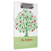 Apple Tree Aangepaste persoonlijke docent-cadeautj Klembord (Rechts)