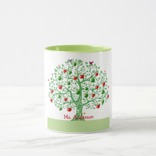 Apple Tree Aangepaste persoonlijke docent-cadeautj Mok