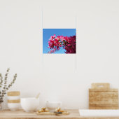 Apple tree blooming. Roze bloemen. Poster (Keuken)