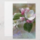 Apple Tree Blossom Briefpapier (Voorkant / Achterkant)