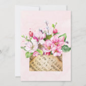 Apple Tree Blossoms Musique Couples Invitations de (Dos)