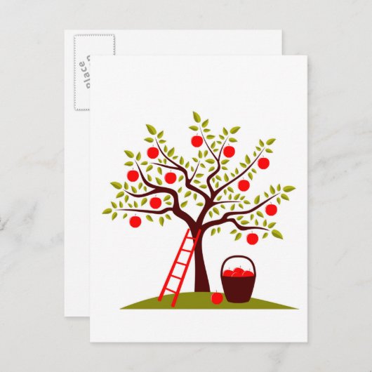 Apple Tree Briefkaart (Voorkant / Achterkant)