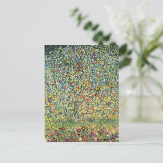 Apple Tree by Gustav Klimt,  Art Nouveau Briefkaart (Staand voorkant)
