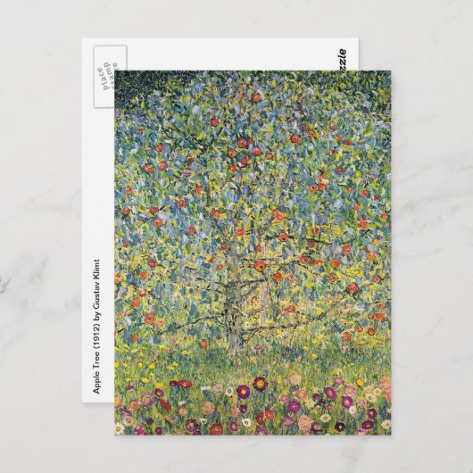 Apple Tree by Gustav Klimt,  Art Nouveau Briefkaart (Voorkant / Achterkant)