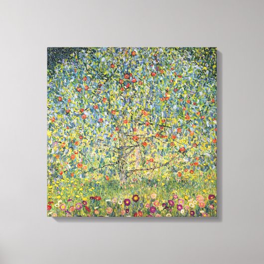 Apple Tree by Gustav Klimt,  Art Nouveau Canvas Afdruk (Voorkant)