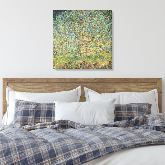 Apple Tree by Gustav Klimt,  Art Nouveau Canvas Afdruk (Insitu (Slaapkamer))