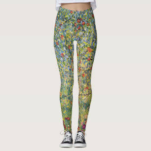 Apple Tree by Gustav Klimt,  Art Nouveau Leggings