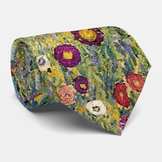 Apple Tree by Gustav Klimt,  Art Nouveau Stropdas (Opgerold)