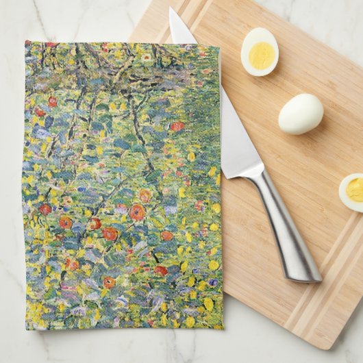 Apple Tree by Gustav Klimt,  Art Nouveau Theedoek (Quarter Fold)