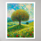 Apple Tree Flower Hill 8x10 Art Print (Voorkant)