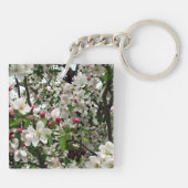 Apple Tree in Bloom Sleutelhanger (Achterkant)