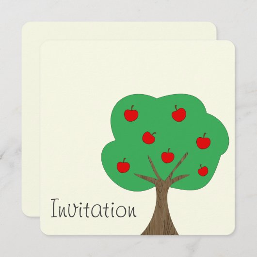 Apple Tree Kaart (Voorkant / Achterkant)