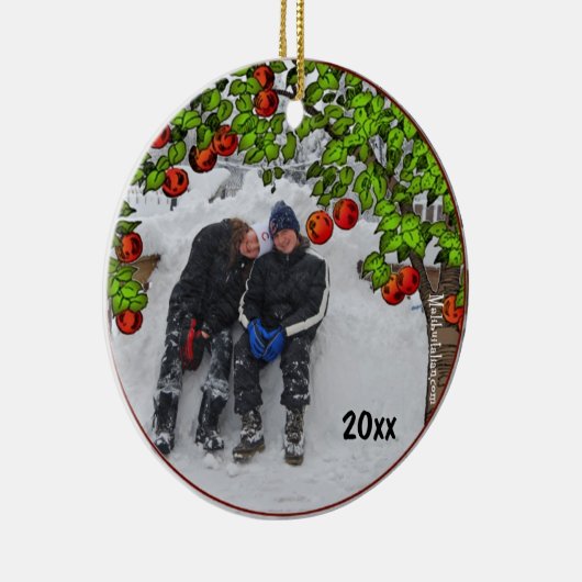 Apple Tree Photo Lijst Keepomwille Ornament (Rechts)