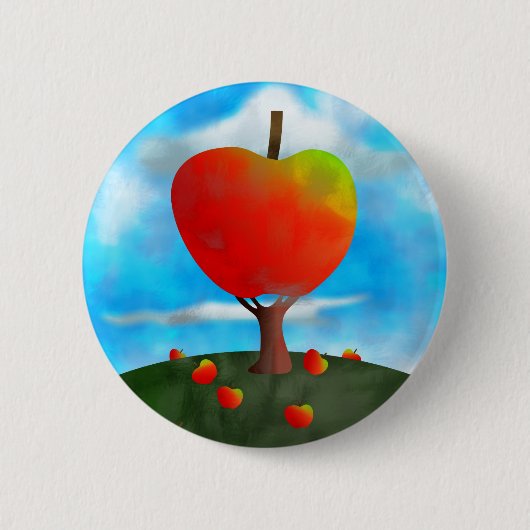 Apple Tree Ronde Button 5,7 Cm (Voorkant)