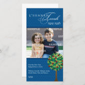 Apple Tree Rosh Hashanah Carte photo (Devant / Derrière)