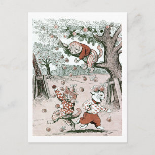 Apple Trees & Cats, Louis Wain Briefkaart