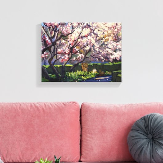Apple Trees in Bloom Painting Canvas Afdruk (Insitu (Woonkamer))