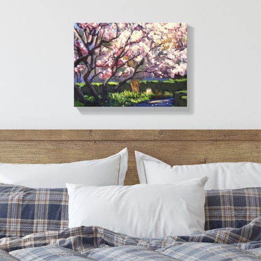 Apple Trees in Bloom Painting Canvas Afdruk (Insitu (Slaapkamer))