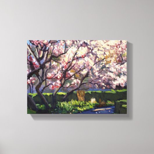 Apple Trees in Bloom Painting Canvas Afdruk (Voorkant)