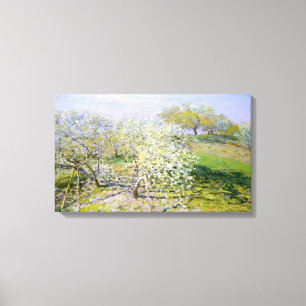 Apple Trees in Bloom (van Claude Monet) Canvas Afdruk