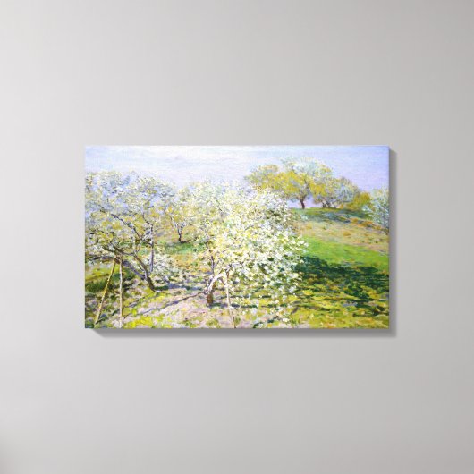 Apple Trees in Bloom (van Claude Monet) Canvas Afdruk (Voorkant)