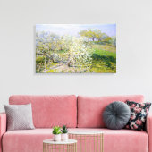 Apple Trees in Bloom (van Claude Monet) Canvas Afdruk (Insitu (Woonkamer))