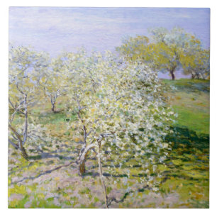 Apple Trees in Bloom (van Claude Monet) Tegeltje
