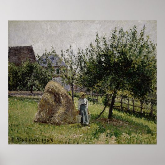 Apple Trees in Eragny | Sunny Morning Poster (Voorkant)