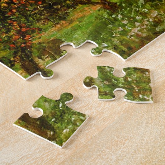 Apple Trees nabij Vetheuil Monet Fine Art Legpuzzel (Zijkant)