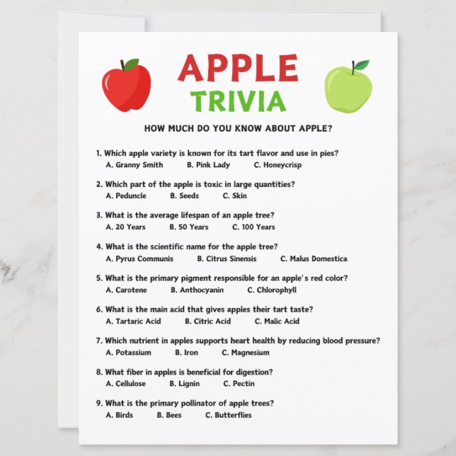Apple Trivia Game (Voorkant)
