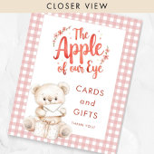 Apple van Eye Gingham Baby shower Kaarten en gesch Poster