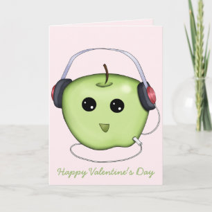 Apple van Mijn Muziek Valentijn van het Oog Feestdagen Kaart