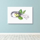Apple van mijn oog Surreal-tekenkunst Canvas Afdruk (Insitu (Houten vloer))