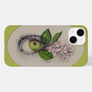 Apple van mijn oog Surreal tekenkunst Groen Case-Mate iPhone 14 Hoesje