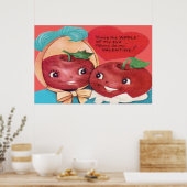 Apple van mijn ooghart Valentijn Poster (Keuken)