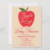 Apple van ons Eye Couples Baby shower Kaart (Voorkant)
