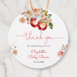Apple van ons Eye Fruit Baby shower Dank u Bedankjes Labels