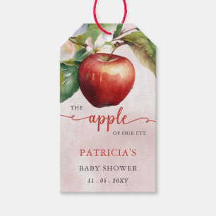 Apple van ons Eye Herfst Girl Baby shower Cadeaulabel