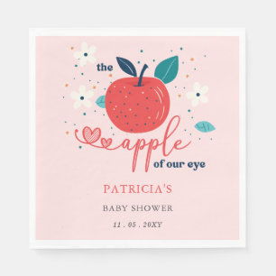 Apple van ons Eye Herfst Girl Baby shower Servet